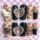 thumbnail image 2 of Pegatinas de uñas postizas con estampado de leopardo Sanrioed Hellokitty Y2K, estilo Harajuku, Parche de uñas de diamantes de imitación súper brillante, regalos de niña caliente, nuevo, 2 of 4