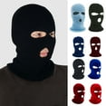 thumbnail image 7 of Thermal Face  Wind-proof 3 Hole Winter Knitted Cycle  Neck Warmer Motorcycle Under Helmet Lining  Caps Ultimate Thermal Retention Hat Full Face Cover Ski, 7 of 7