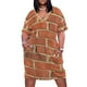 thumbnail image 2 of Vestido largo de bolsillo suelto con diseño de pared de ladrillos para mujer, vestido de cumpleaños de lujo para mujer 2025, 2 of 7