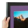 thumbnail image 6 of ArtToFrames 20x28 Matted Picture Frame with 16x24 Single Mat Photo Opening Framed in 1.25 Satin Black and 2 Grape Mat (FWM-3926-20x28), 6 of 8