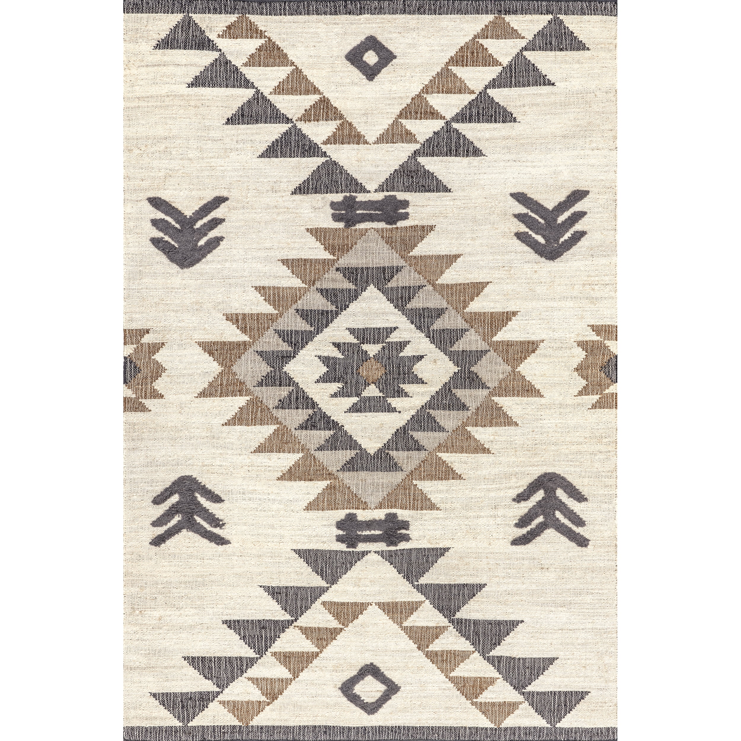 nuLOOM Rosanna Southwestern Symbols Jute Area Rug, 6' x 9', Natural