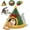C, variant on 2026 New Christmas Tree Triangle Cat Cave Bed,Removable and Washable Winter Closed-Off Cat Bed, Suitable for Small Cats Dogs Pet To Sleep/Nap/Hide/Play