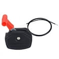 thumbnail image 1 of Universal Switch Lever Control Handle & 56 inch Throttle Cable Kit For Lawnmower Lawn Mower Parts  Garden Tools, 1 of 7