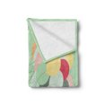 thumbnail image 2 of Polar Bear Soft Flannel Fleece Throw Blanket, Happy Birthday Party Theme with Colorful Balloons Bear on Bike, Cozy Plush for Indoor and Outdoor Use, 50" x 60", Pale Green Multicolor, by Ambesonne, 2 of 5