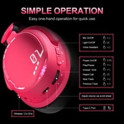 ONIKUMA 2.4GHz Wireless Gaming Headset for PS5/PS4/PC/Xbox/Switch/, Gaming Headphone with Noise-Canceling Mic, 7.1 Stereo Surround Sound, RGB Light, 60H Battery Life