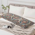 thumbnail image 4 of Boho Colorful Body Pillow Cover, Pillowcase Protectors with Zipper, Breathable Decorative Throw Pillow Case Cover, Ethnic Modern Geometric Abstract Art Pillow Shams for Couch Sofa 20x54Inch, 4 of 8