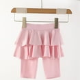 thumbnail image 4 of Ruyang Girls Athletic Shorts Ruffle Skirt Pants Skinny Stretch Pantskirt Teens Girls Running Sports Shorts Tutu Skirts Cute Leggings, 4 of 5