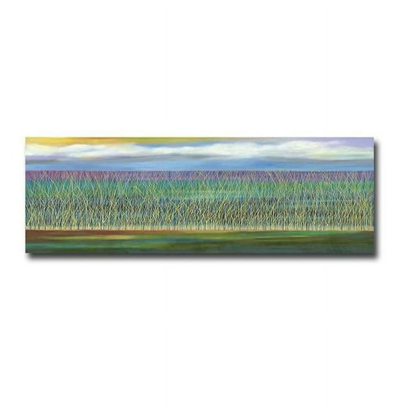 Artistic Home Gallery 12365968EG Through The Reeds by Mary Johnston Premium Gallery-Wrapped Canvas Giclee Art - Ready to Hang, 12 x 36 in.