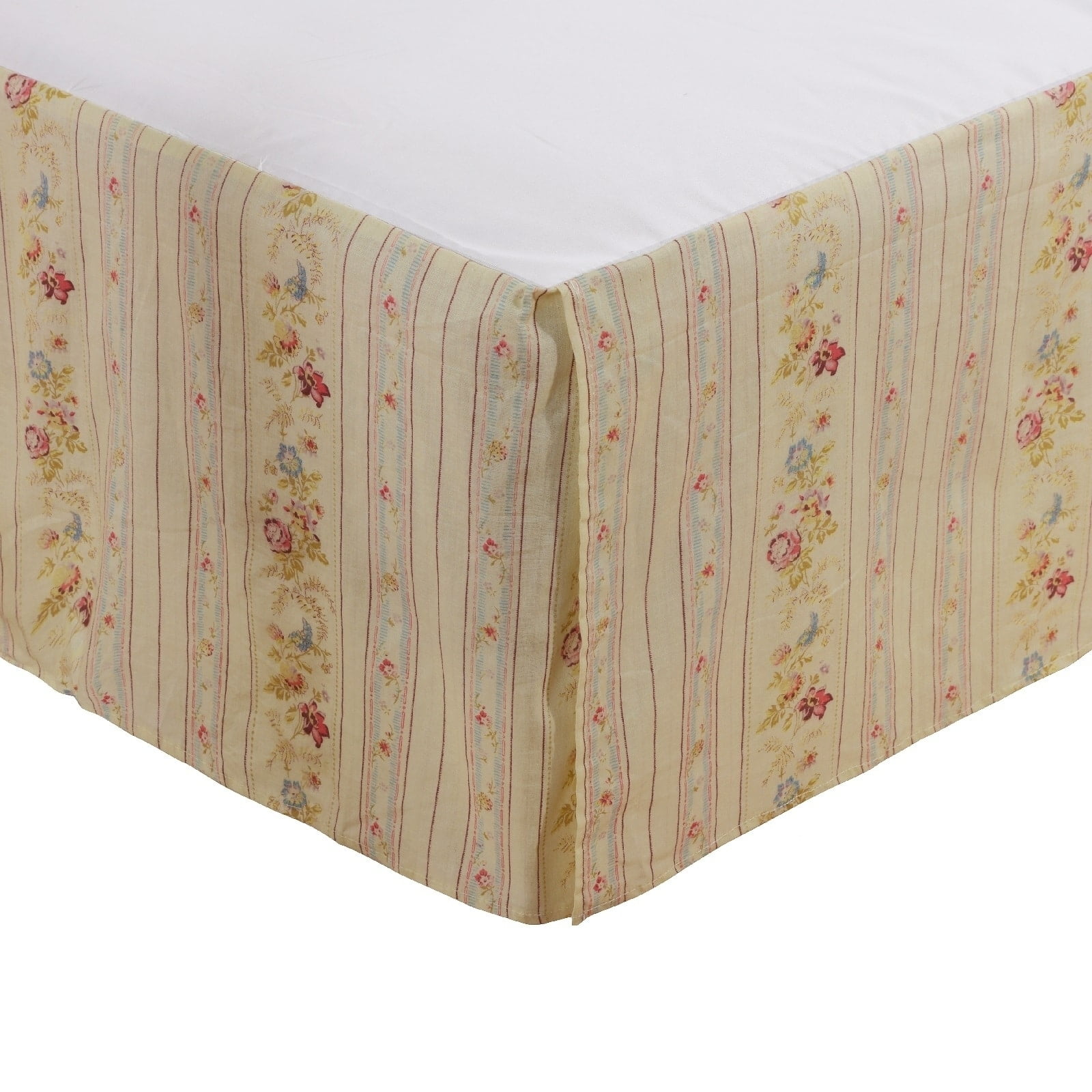 Greenland Home Fashion Antique Rose Bed Skirt - Queen 60x80", Multi