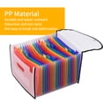 thumbnail image 4 of Organizador de carpetas de archivos acordeón, 24 bolsillos, bolsas de archivos expandibles con CACAGOO  Carpetas, 4 of 7