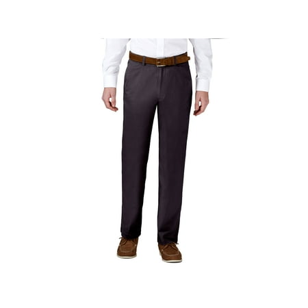 Haggar Men's Coastal Comfort Flat Front Chino Pant Classic Fit (Best Chino Pants Brand)