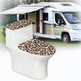 thumbnail image 6 of HELLHERO Leopard Print Toilet Covers Set Elastic Bottom Toilet Lid Cover & Set of 2 for Bathroom Accessories Easy Care Universal, 6 of 8