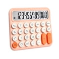 thumbnail image 1 of Zootealy Colorful Large Button Keyboard Calculator Office Mechanical Silent Calculator with 12-Digit LCD Display/15° Tilt/Non-Slip Base (1*AAA Powered) Pink - Battery Not Included, 1 of 7