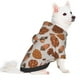 thumbnail image 2 of Fotbe Pinecone Autumn Pattern Sudadera con Estampado para Perros Pequeños – Suéter con Capucha para Mascotas, Tela Suave de Forro Polar con Bolsillo-Small, 2 of 7
