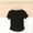 Black1, variant on Kajonyu Women's Nylon Spandex V Neck Short Sleeve Workout Yoga Top