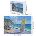 thumbnail image 2 of Surfboard Beach Puzzle – 1000 pcs Wooden Jigsaw for Adults – Colorful Ocean Vibes and Chill Summer Decor Gift Idea, 2 of 8