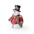 thumbnail image 5 of Spode Christmas Tree Black & White Snowman Cookie Jar - 13-Inch Ceramic Candy Storage Jar with Lid - Decorative Christmas Cookie Container for Holiday Kitchen Counter Displays, Treats, and Gifts, 5 of 6