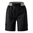 thumbnail image 5 of RYRJJ Women's Cargo Shorts Multi Pockets Casual Summer High Waisted Casual Shorts for Women Trendy Summer Outdoor Hiking Shorts(Black,M), 5 of 7