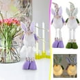 thumbnail image 5 of Vfedsrsge Easter Purple Elf Gnome Doll Home Decoration, Easter Party Supplies Long Legged Ornament, Walmart Clearance, 5 of 6