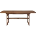 thumbnail image 4 of Walker Edison Midland Transitional Acacia Wood Patio Dining Table in Dark Brown, 4 of 13