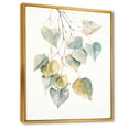 thumbnail image 2 of Designart "Minimalistic Charm Of Green Leaves II" Leaves Floater Framed Wall Decor, 2 of 5