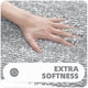 thumbnail image 3 of Color&geometry 45x65cm Non-slip Bath Mat, Machine Washable Absorbent Shower Mat, Soft For Bathroom, Kitchen - Gray, 3 of 5