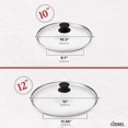 thumbnail image 2 of Juego de tapas de cristal Cuisinel de 25 cm y 30 cm, templadas, aptas para horno, 2 of 6