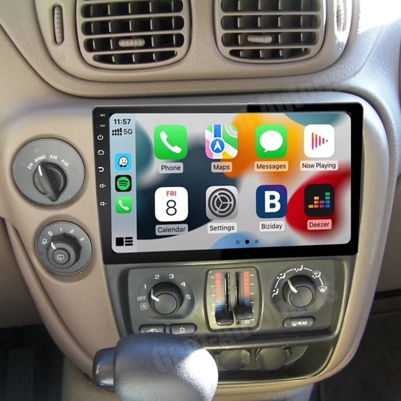 Eforcase 4G 64G Car Stereo Radio for Chevrolet Trailblazer 2002-2009, 10.1 Inches IPS HD Touch Screen Car Radio with Wireless CarPlay Android Auto, GPS FM/SWC Bluetooth Backup Camera