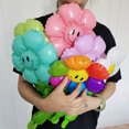 thumbnail image 2 of 6 piezas de globos de mano de aluminio con forma de macarrón, hojas verdes, margaritas y flores, globos de girasol, juguetes para niños, decoraciones para fiestas de cumpleaños y bodas, 2 of 5