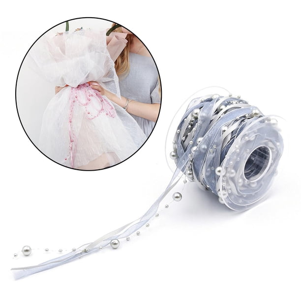 de envoltura apliques para , pasteles, bolsa, decoración de ropa , GRIS Soledad cinta con cuentas