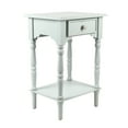 thumbnail image 6 of Decor Therapy Jane Nightstand Side Table with a Drawer, Shelf, Traditional Design, Ice Blue 17"D x 14"W x 26"H, 6 of 6