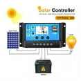 thumbnail image 3 of Solar Charge Controller 12V/24V PWM 10A 30A 60A 100A With Adjustable LCD Display Timer Setting ,Widely Used, 3 of 7