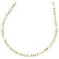 thumbnail image 6 of Real 10K Yellow Gold 2mm Plain Hollow Figaro Chain Link Necklace 20 Inches, 6 of 7