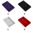 thumbnail image 3 of Minnieouse Bandejas de caja de joyería Cajas de paquete de color sólido ligero a prueba de polvo Soporte de almacenamiento duradero Anillos Collar Ropa, zapatos y accesorios Miscelánea Negro Minnieouse AP016426-02, 3 of 6
