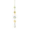 thumbnail image 2 of Toystoory Carillón de viento de cristal, colgante de luna y estrella, atrapasol plateado, cuentas coloridas, gota colgante para exterior, jardín interior Artesanía longitud 29CM Toystoory HA005305-04B, 2 of 6