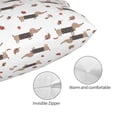 thumbnail image 3 of Balery Dachshund Dog Funda de Cojín Estampada, Regalos para Mujeres, Regalos de Amor para Ella, Regalos para Novia o Esposa, Funda de Almohada-20"x30", 3 of 6