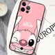 thumbnail image 4 of Funda de teléfono negra de Anime Stitch para Apple iPhone 14, 13, 12, 11, X, XS, XR, 8, 7, 6 Pro Plus, Max, Mini, 5 SE, 4 of 5