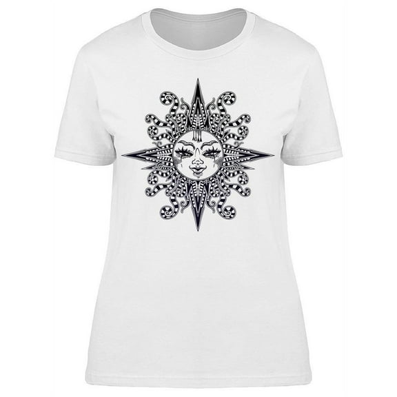 Striped Tribal Sun T-Shirt Women -Image by Shutterstock, Female Small