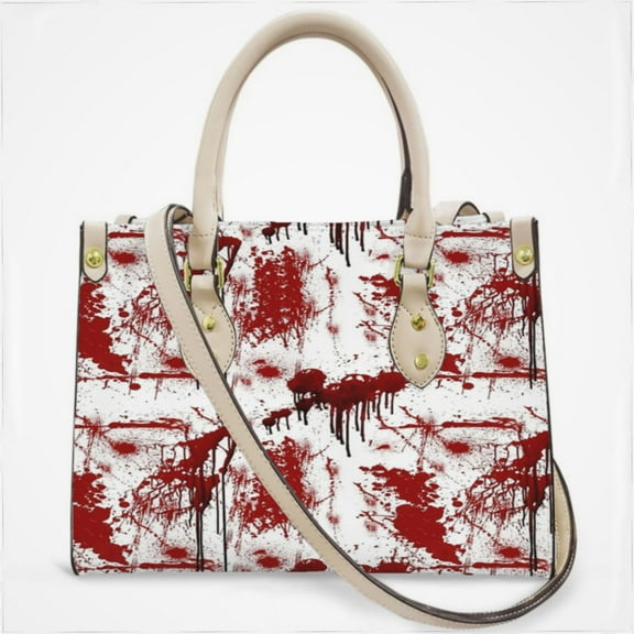 Halloween Horror Bloody Cross Body Bags For Women Small Leather Female Handbags Fashion Top-Handle Totes