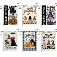 thumbnail image 2 of Halloween Ghost Cat Garden Banner 30 x 45 cm Petite toile de jute double face Welcome Seasonal Holiday Yard, 2 of 4