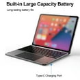 thumbnail image 2 of TFixol Magnetic Bluetooth Keyboard with Touchpad & Display for iPad Pro 12.9, Dark Gray Aluminum Alloy, BT5.2, Type-C, 800mAh Battery, 2 of 6