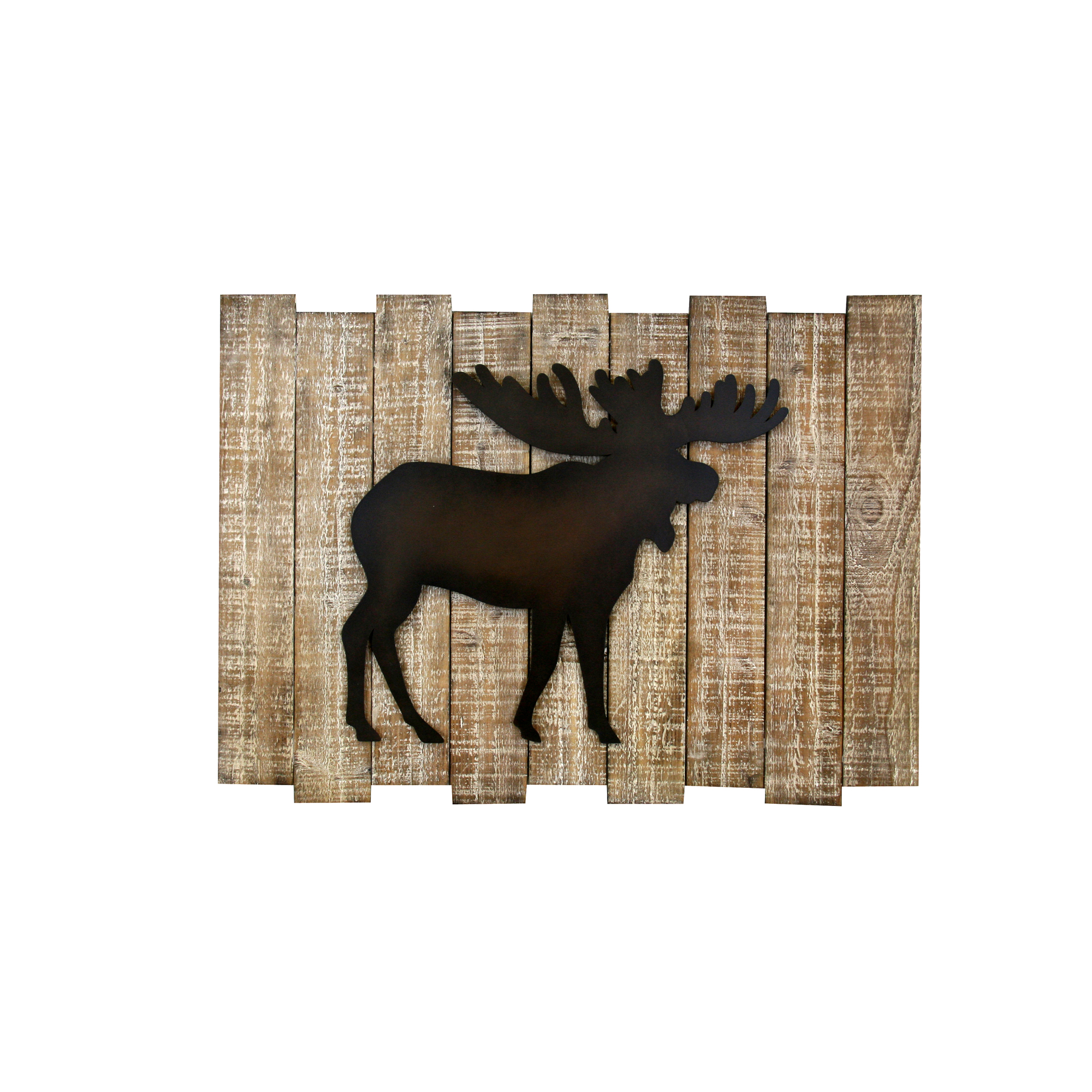 Brown Embossed Vintage Moose Wall Art Wood Wall Decor Walmart Canada