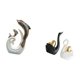 thumbnail image 5 of Escultura de delfín de cerámica blanca, figuras de cisne, escultura moderna de animales, centro de mesa de cerámica adecuado para decoración del hogar, 5 of 8