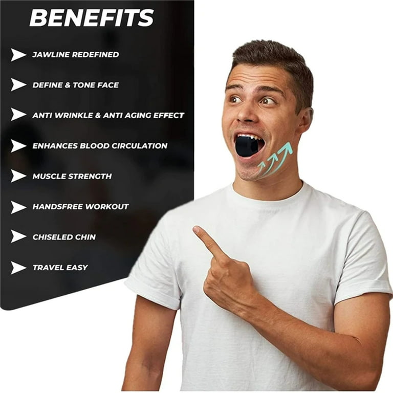 Black TPE Jaw Workout Device 1pc Jawline Exerciser Ball with Ropes Neck Face Fitness Trainer Walmart