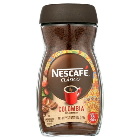 Nescafe Clasico Colombia Medium Roast Instant Coffee, 6 oz