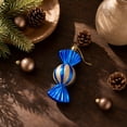 thumbnail image 4 of Fmbmuo Candy Shaped Christmas Hanging Ornaments Set Striped Glitter Xmas Tree Pendants Box Packed Festive Hanging Decor for Holiday Party,Blue, 4 of 5