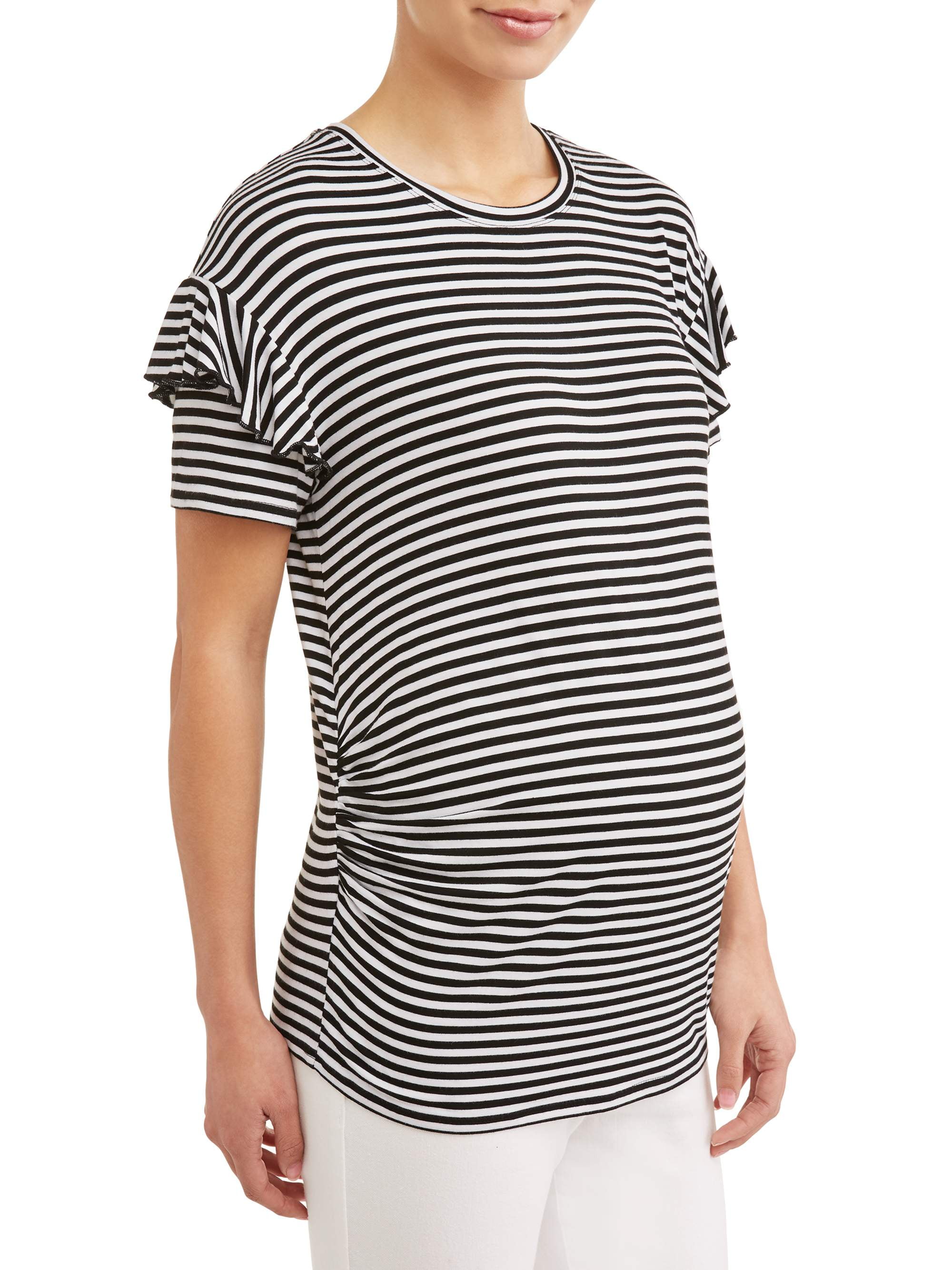 walmart time and tru ruffle sleeve top