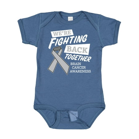 

Inktastic We re Fighting Back Together- Brain Cancer Awareness Gift Baby Boy or Baby Girl Bodysuit