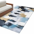 thumbnail image 2 of 3'x5' Area Rugs, Modern Canvas Indoor Outdoor Area Rug for Living Room Bedroom, Abstract Oil Painting Art Washable Bathroom Rugs Kitchen Floor Carpet Mats Home Decor Aesthetic, 2 of 8