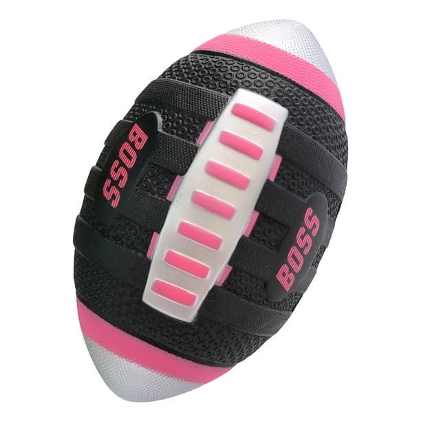 Balón de fútbol de espuma blanda LMC Products BOSS, 23 x 13 cm, para niños, rosa